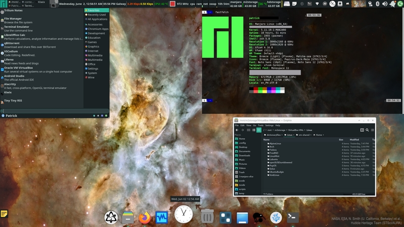 Patrick's Manjaro Linux Desktop