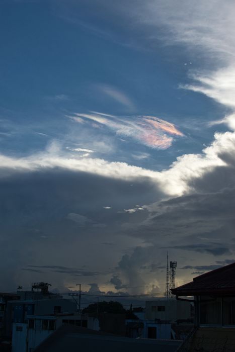 Morning Iridescent Clouds over Quezon City